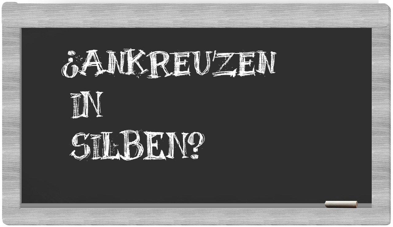 Ankreuzen in syllables