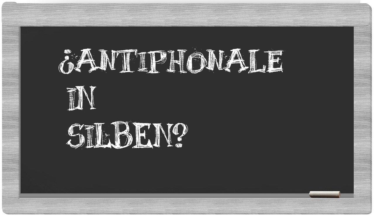 Antiphonale in syllables