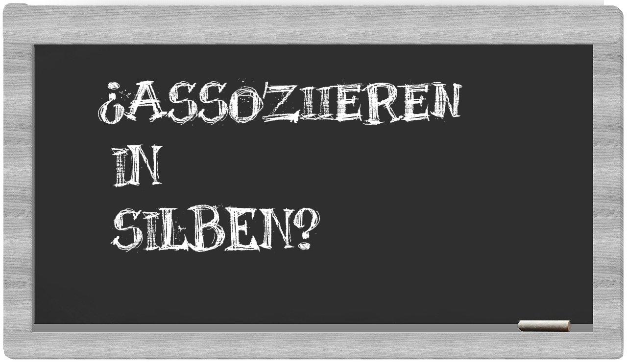 Assoziieren in syllables