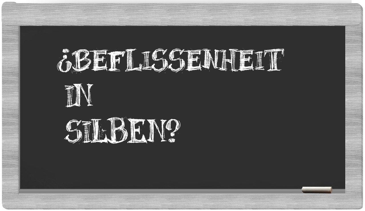 Beflissenheit in syllables