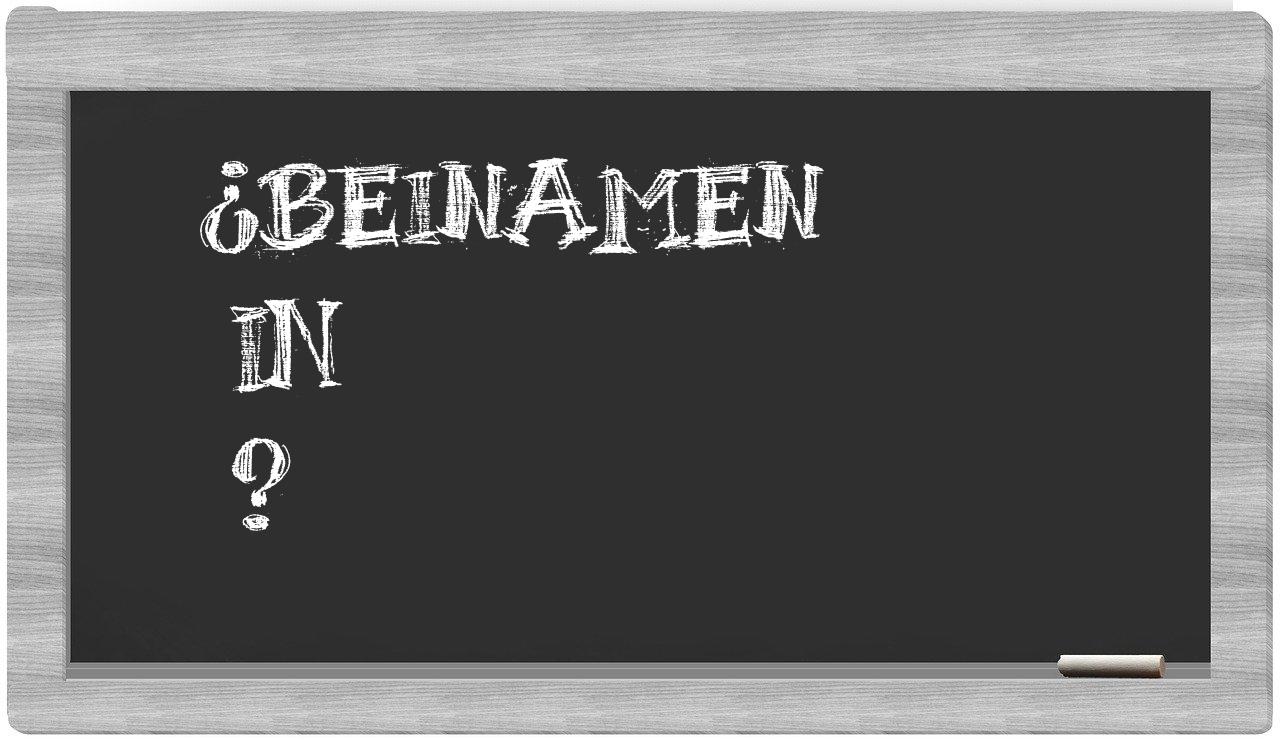 ¿Beinamen en sílabas?