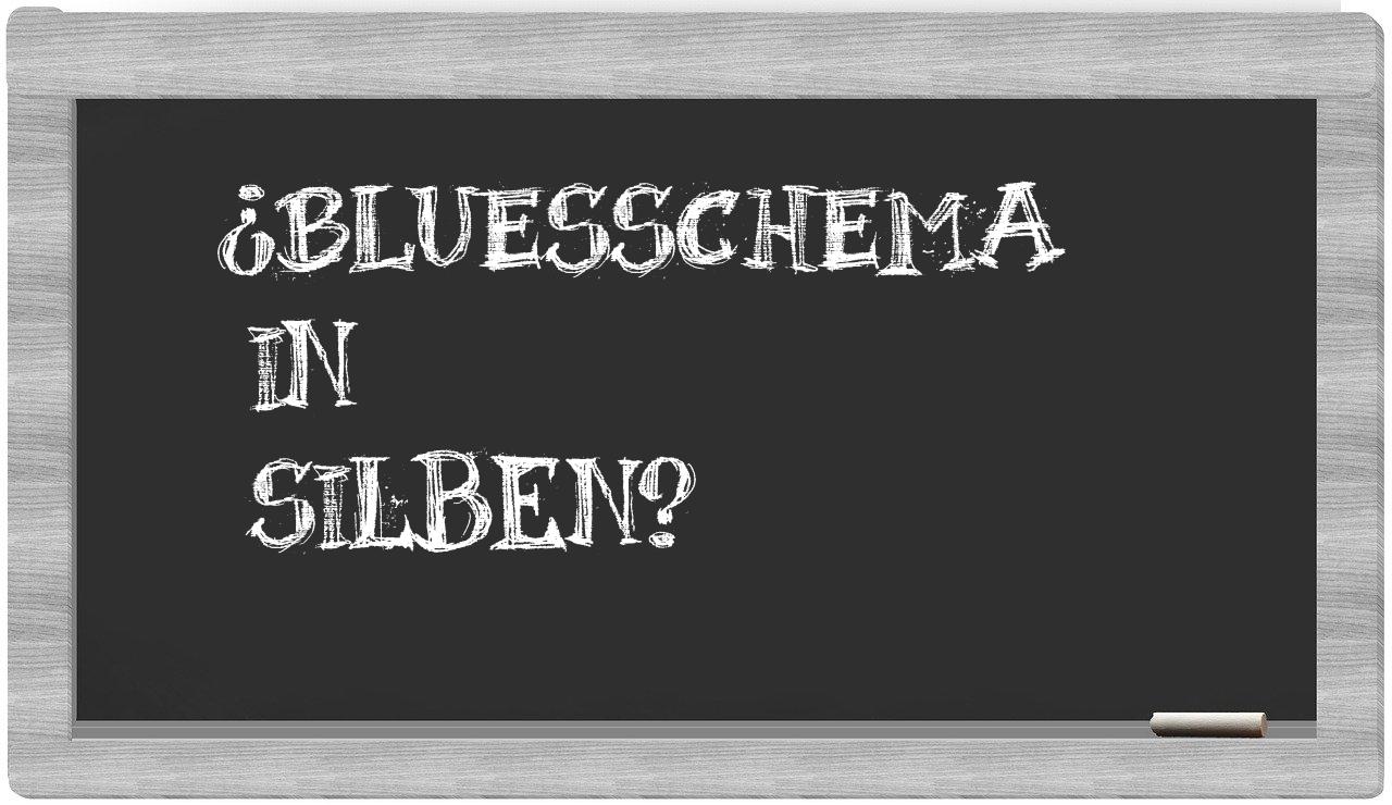 Bluesschema in syllables