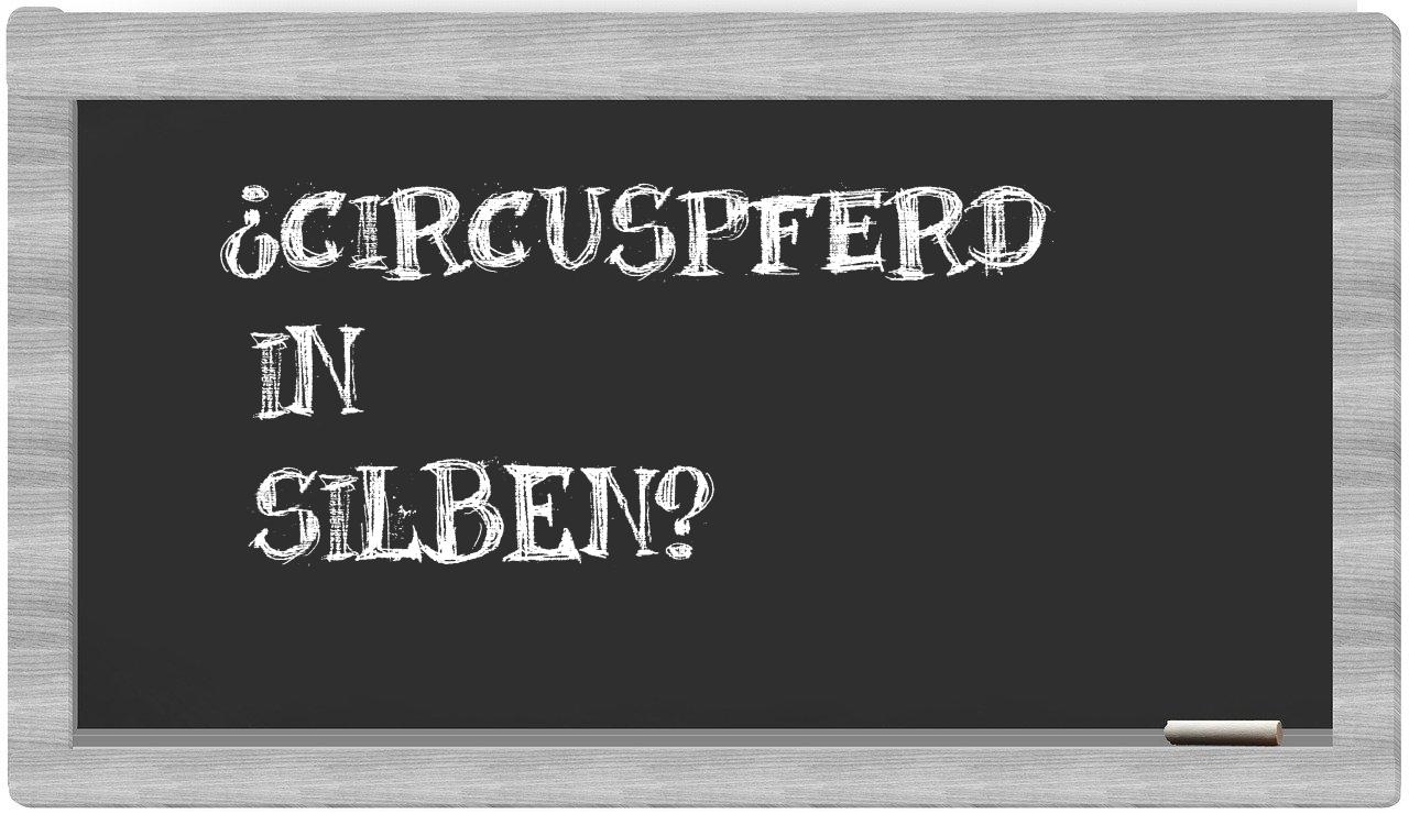 Circuspferd in syllables
