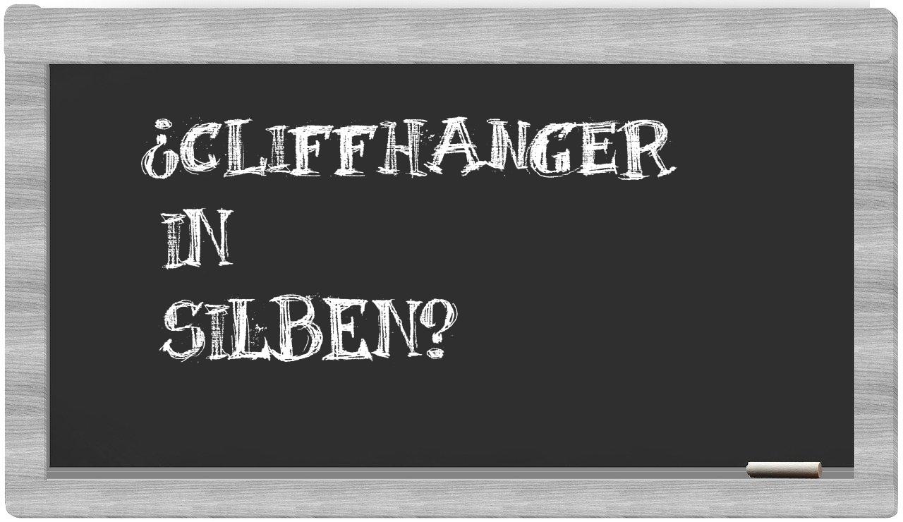 Cliffhanger in syllables
