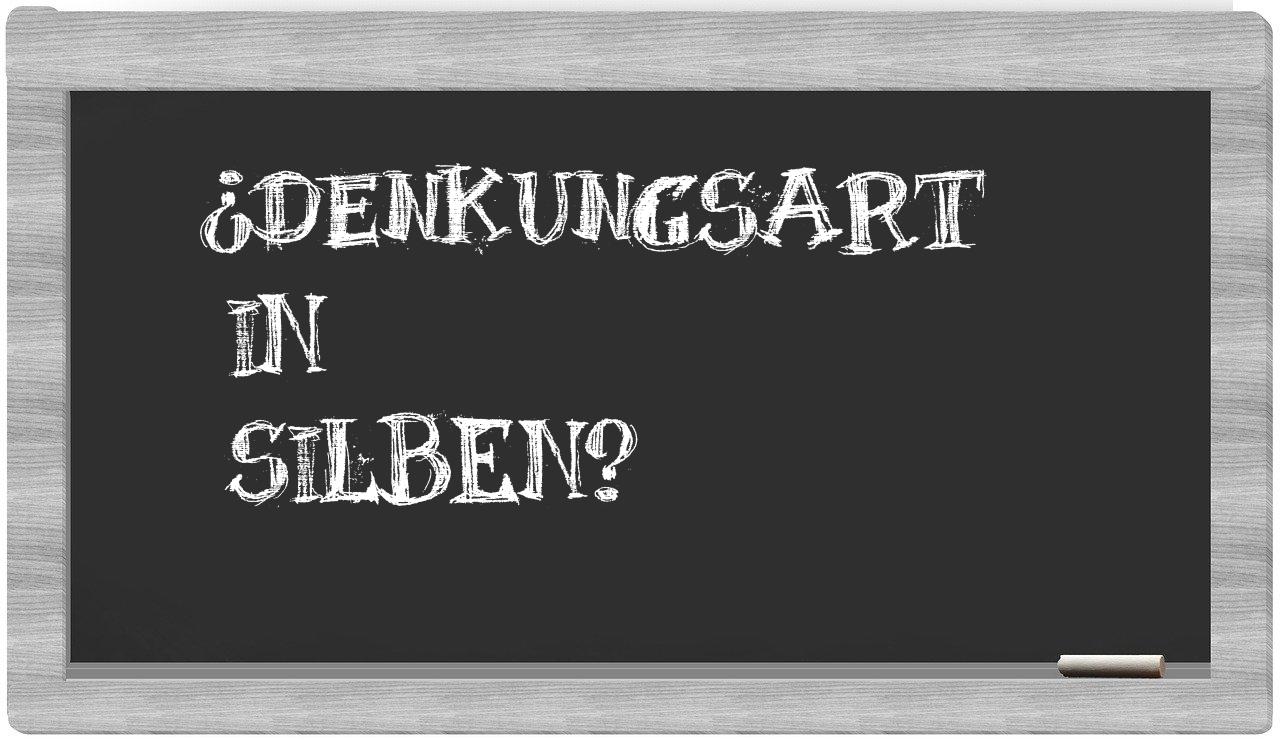 Denkungsart in syllables