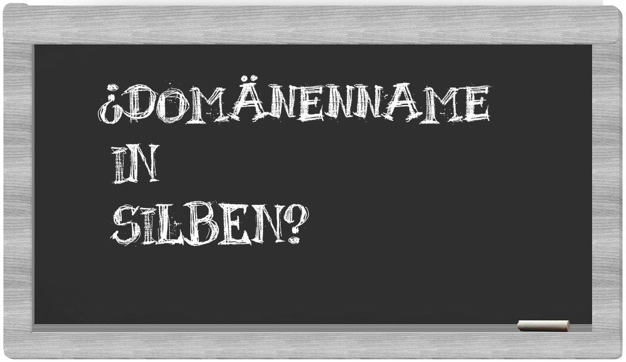 Domänenname in syllables