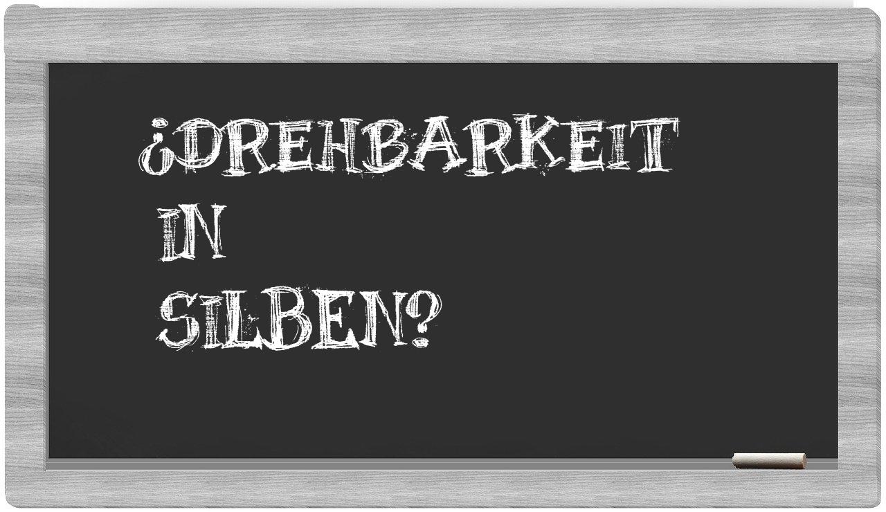 Drehbarkeit in syllables