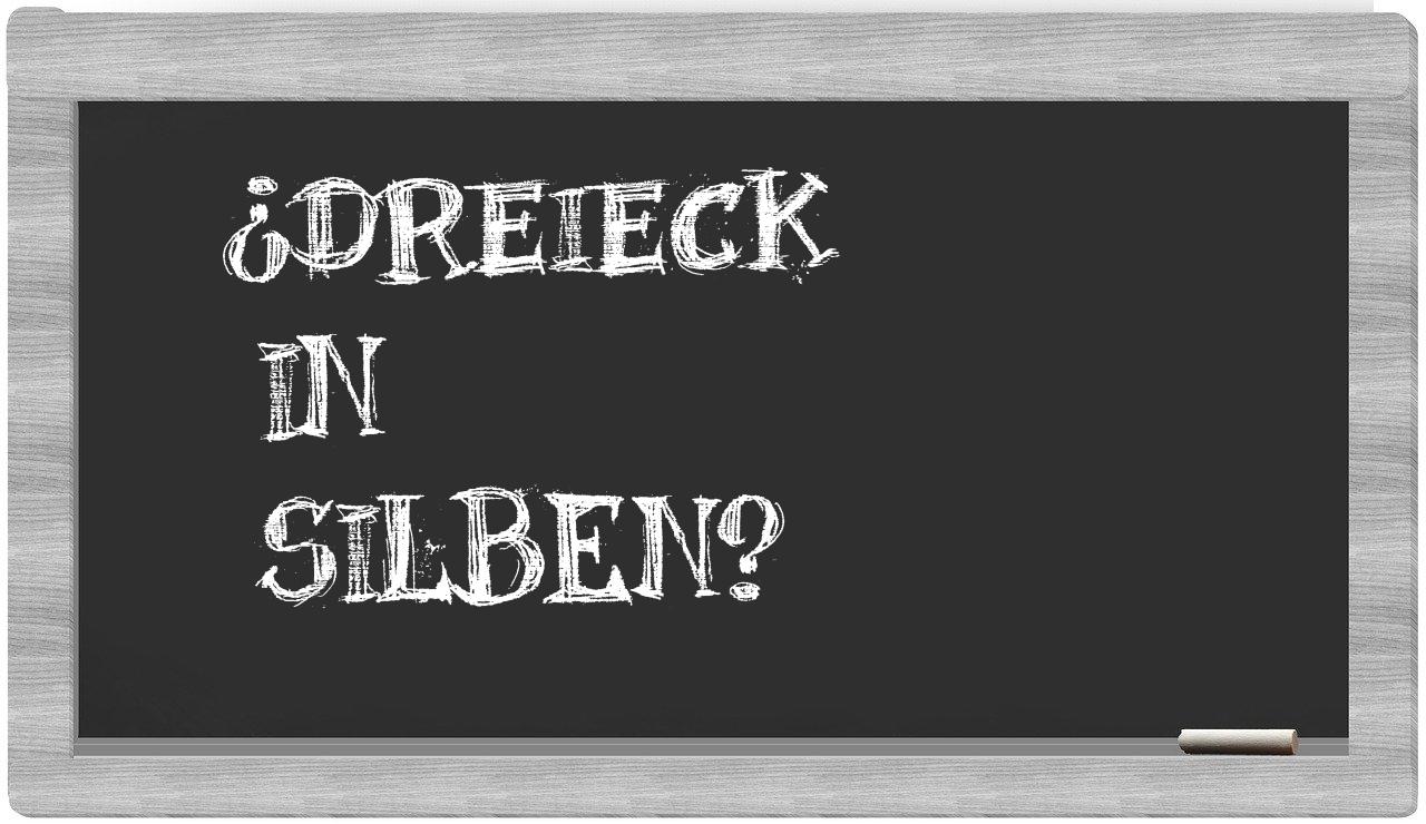 Dreieck in syllables