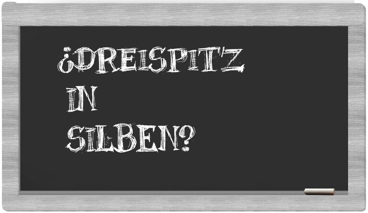 Dreispitz in syllables
