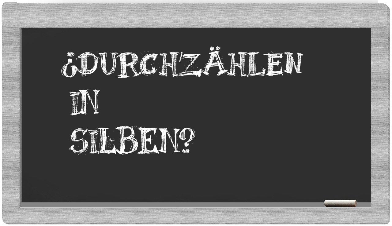 Durchzählen in syllables