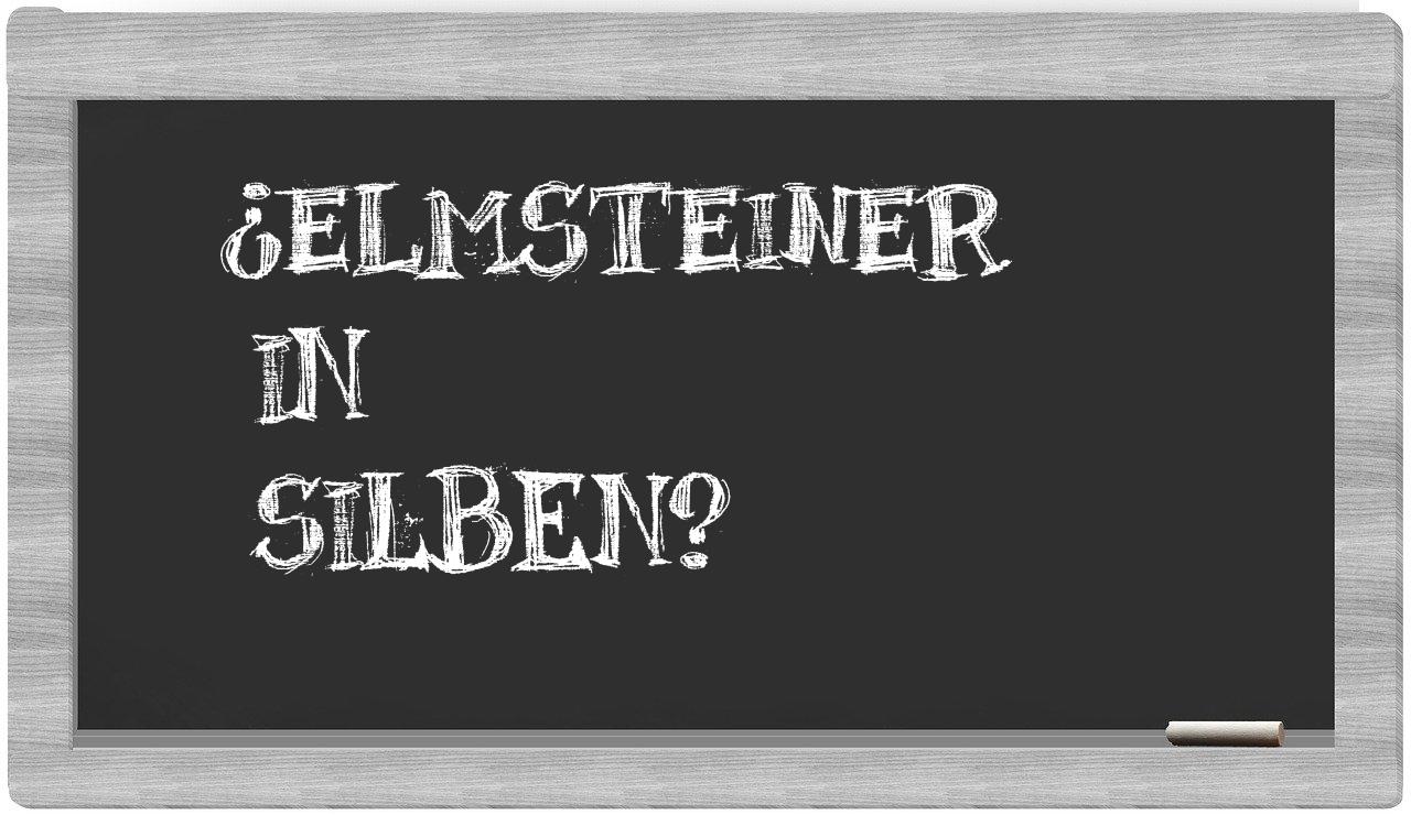 Elmsteiner in syllables