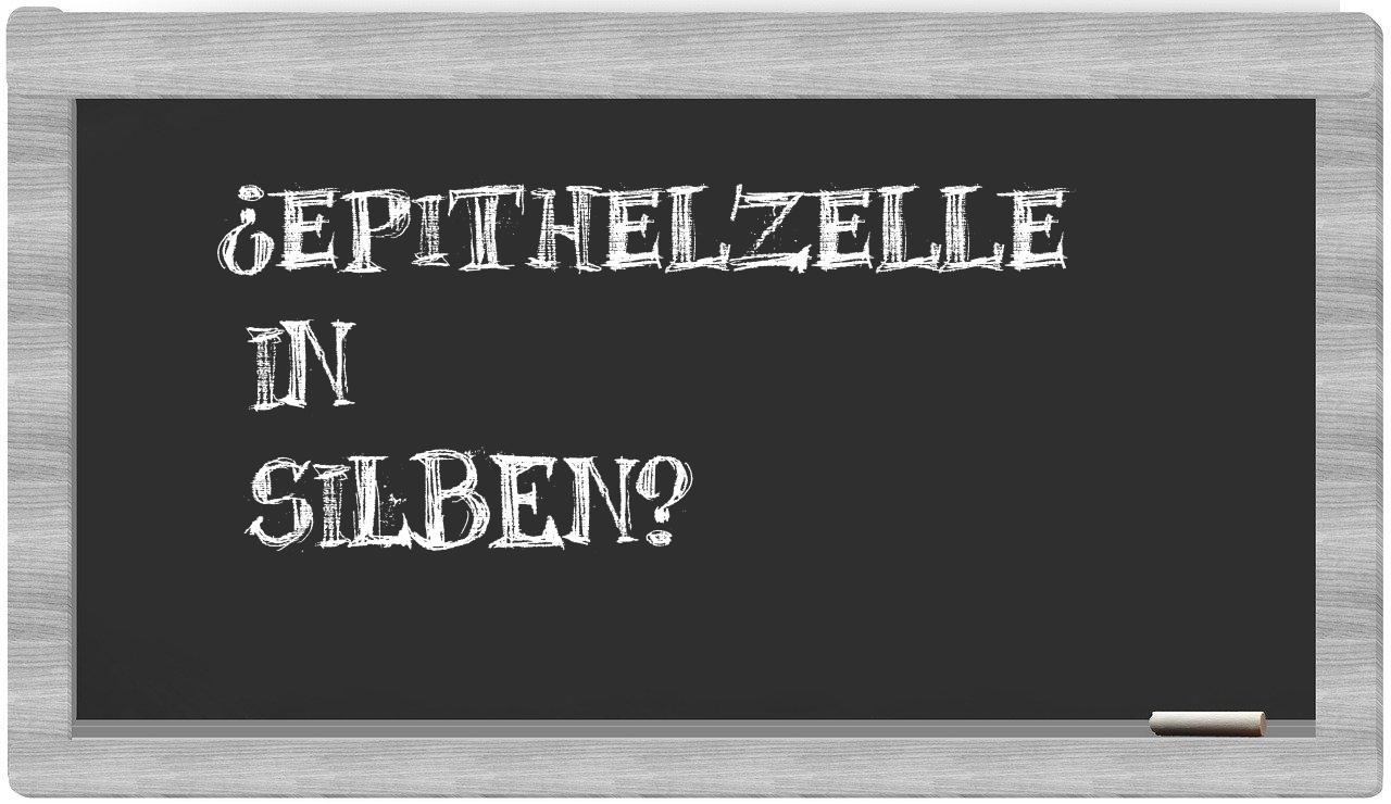 Epithelzelle in syllables