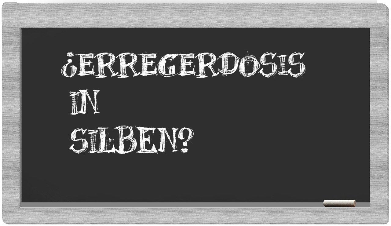 Erregerdosis in syllables