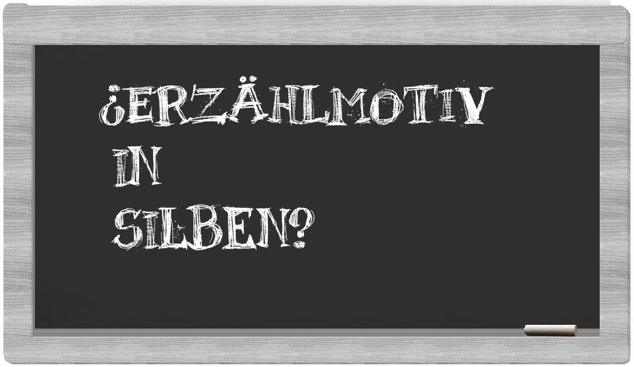 Erzählmotiv in syllables