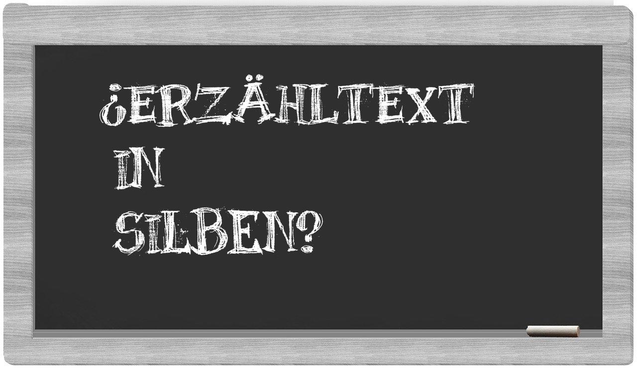 Erzähltext in syllables