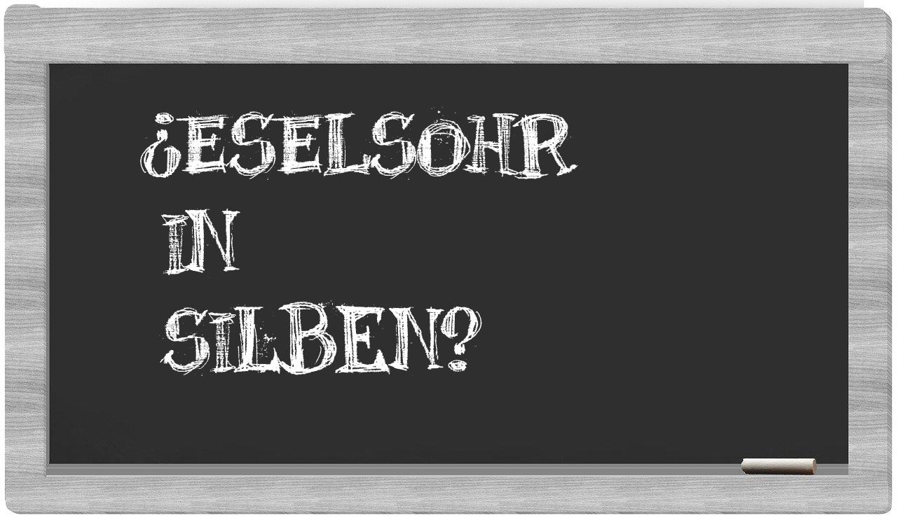 Eselsohr in syllables