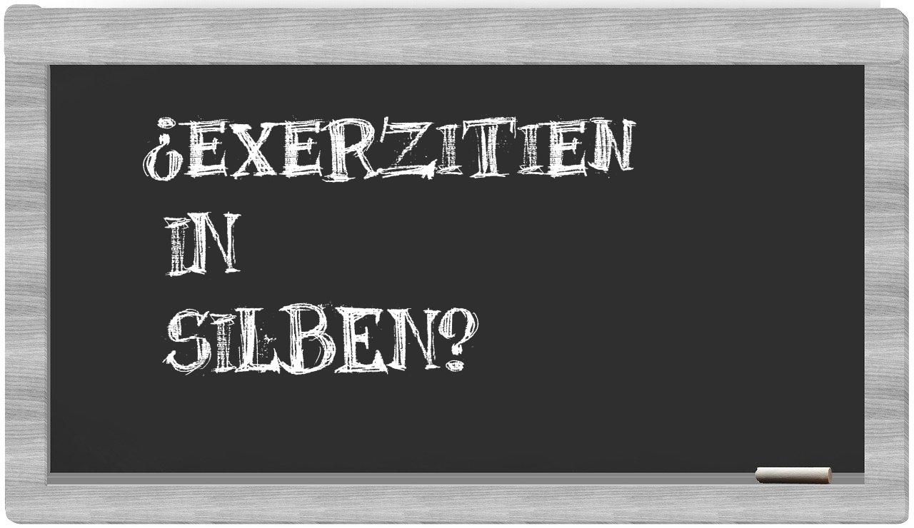 Exerzitien in syllables