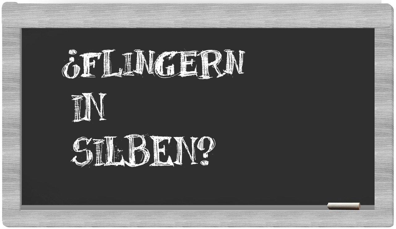 Flingern in syllables