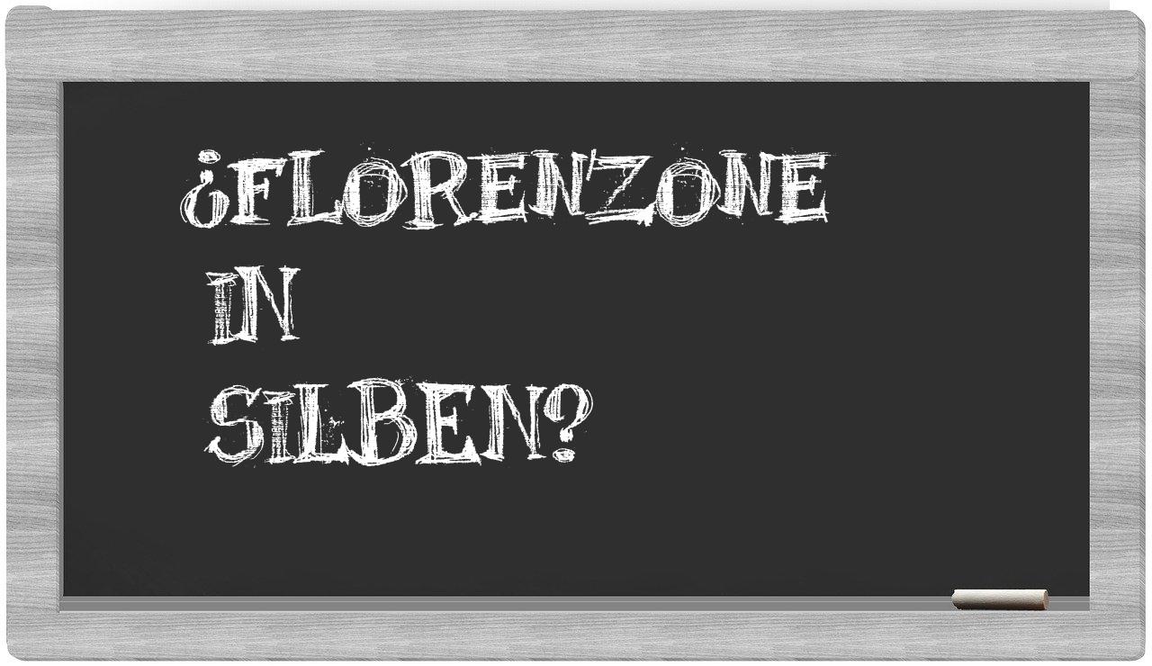 Florenzone in syllables