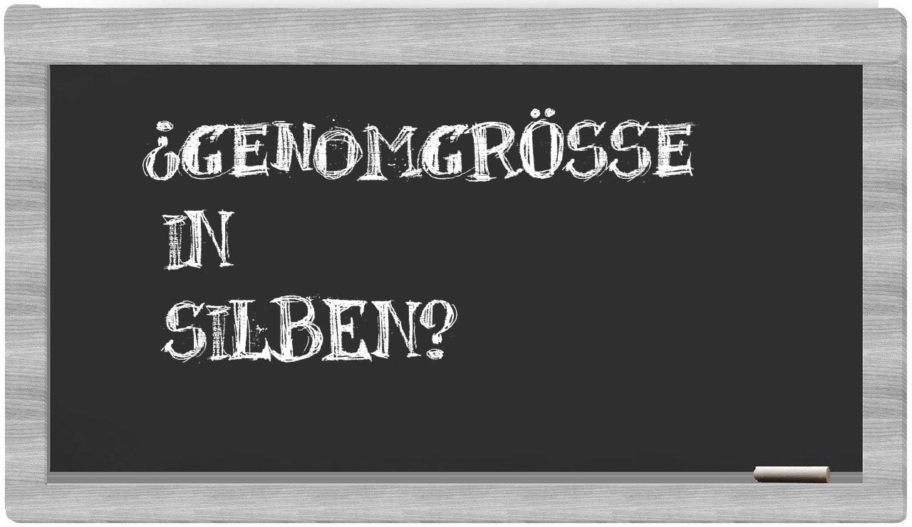 Genomgröße in syllables