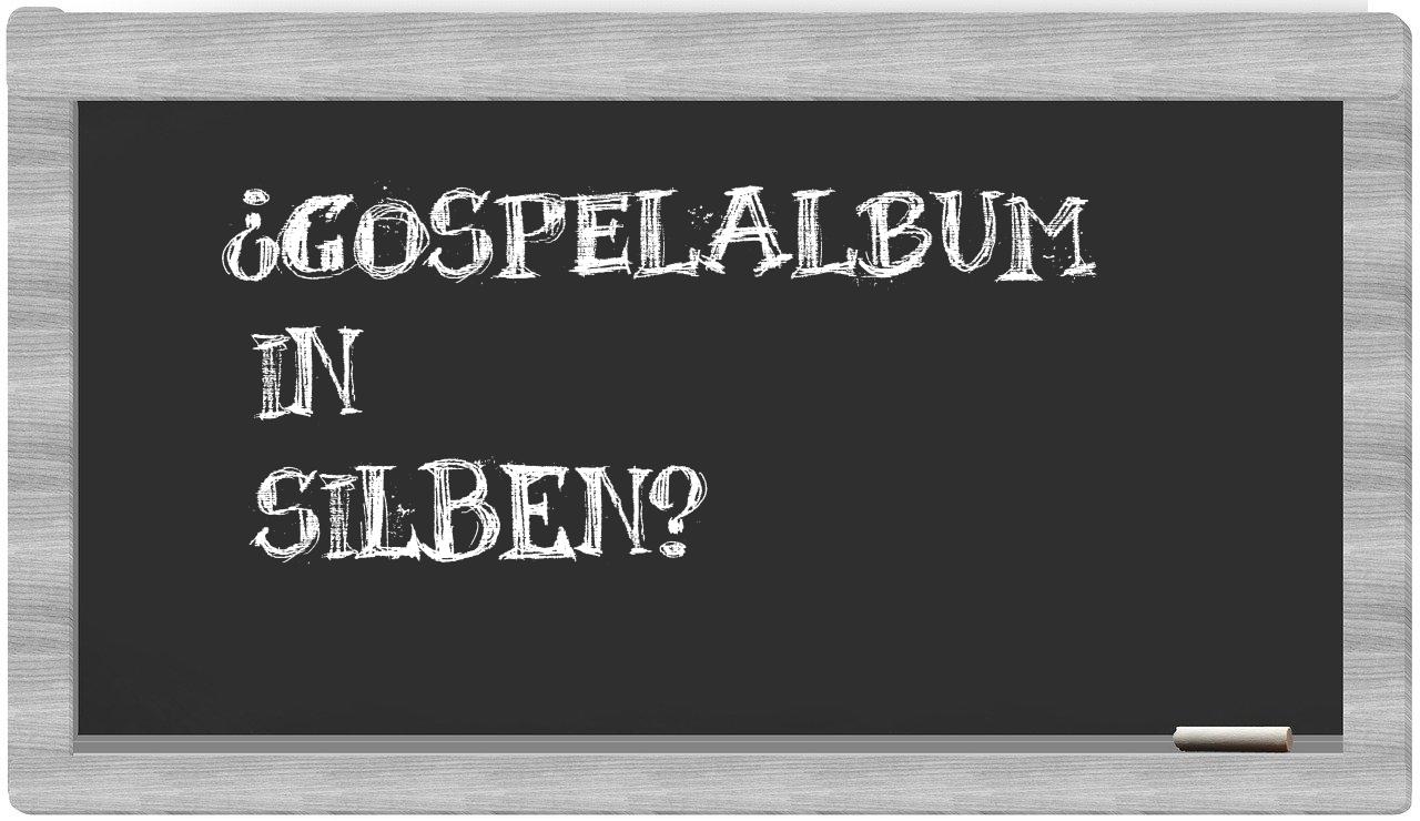 Gospelalbum in syllables