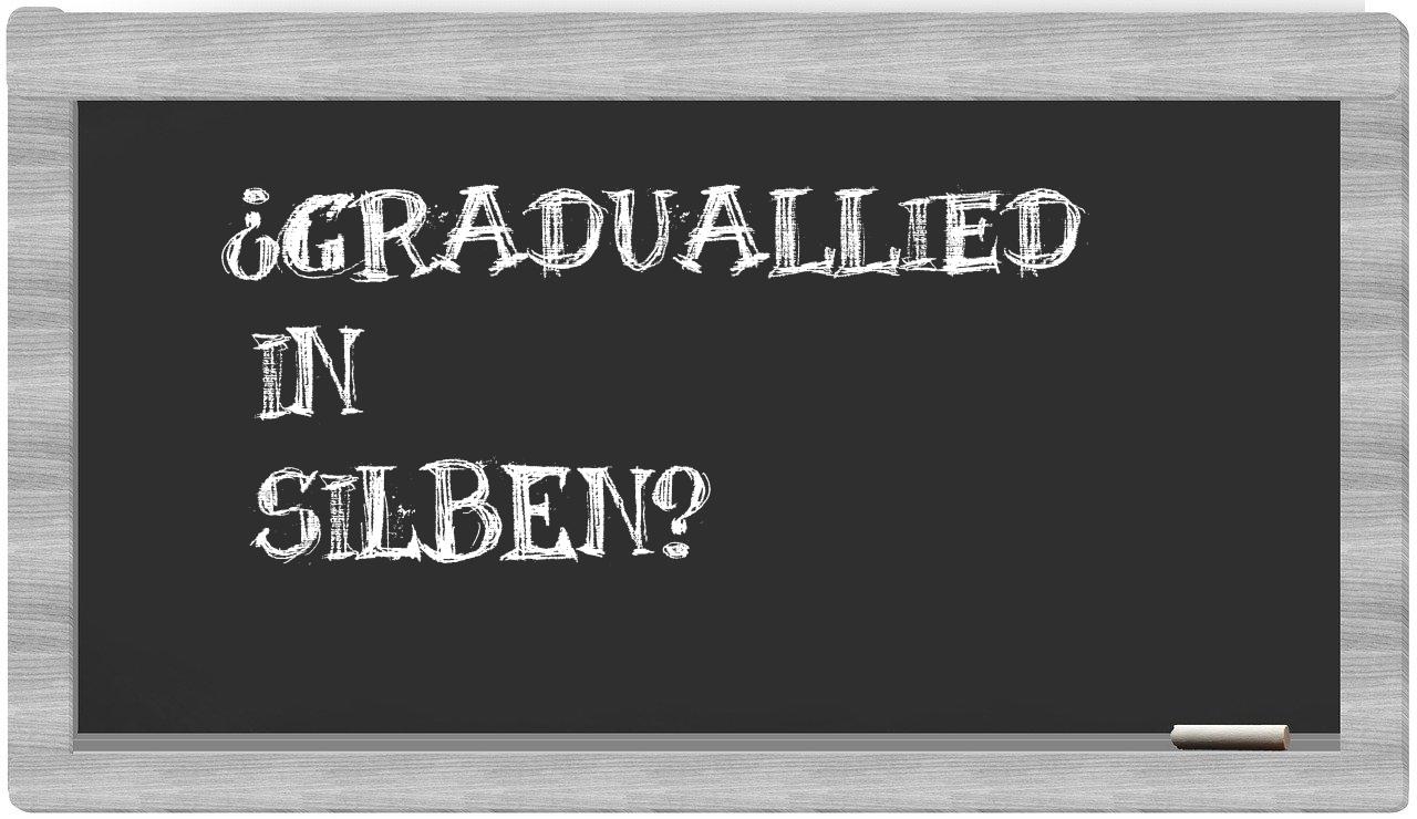 Graduallied in syllables