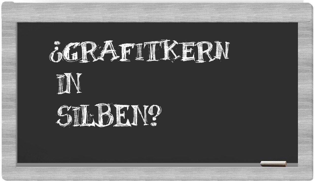 Grafitkern in syllables