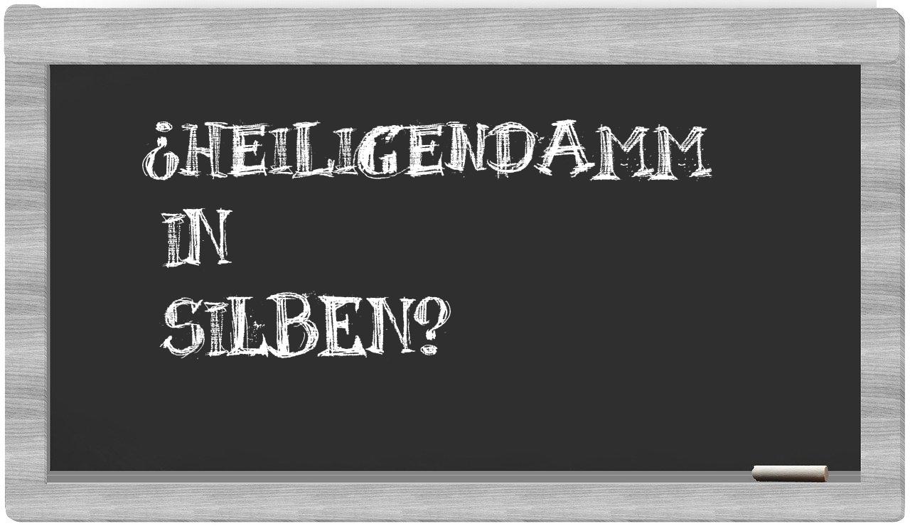 Heiligendamm in syllables