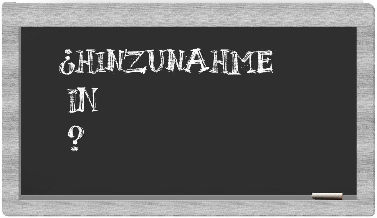¿Hinzunahme en sílabas?