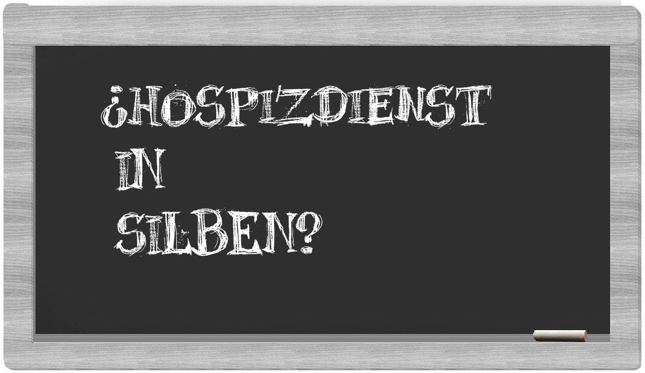 Hospizdienst in syllables