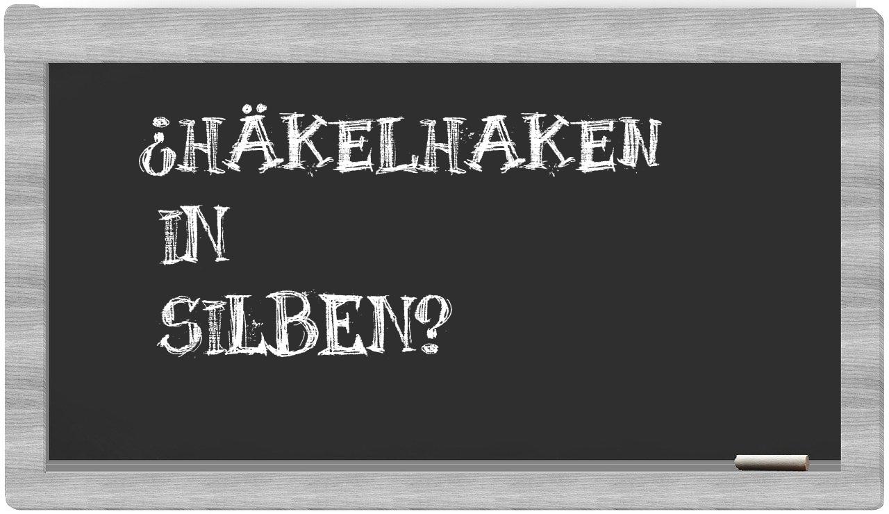 Häkelhaken in syllables