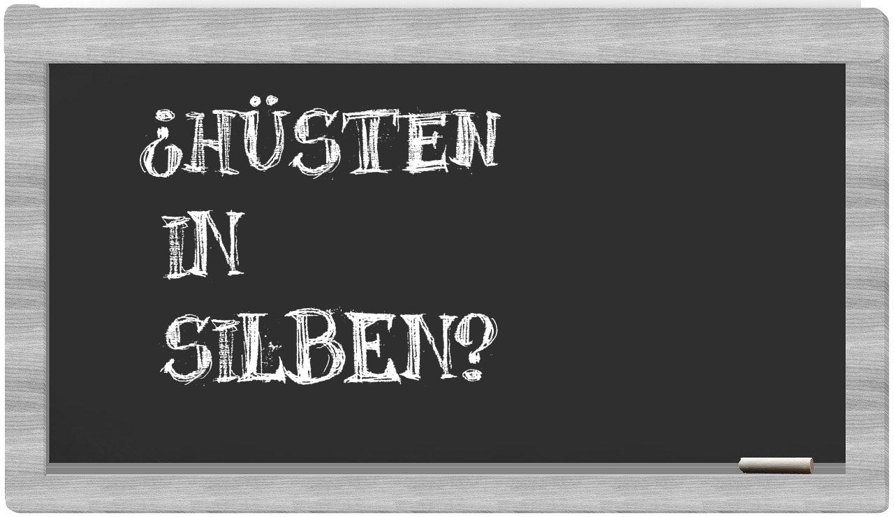 Hüsten in syllables