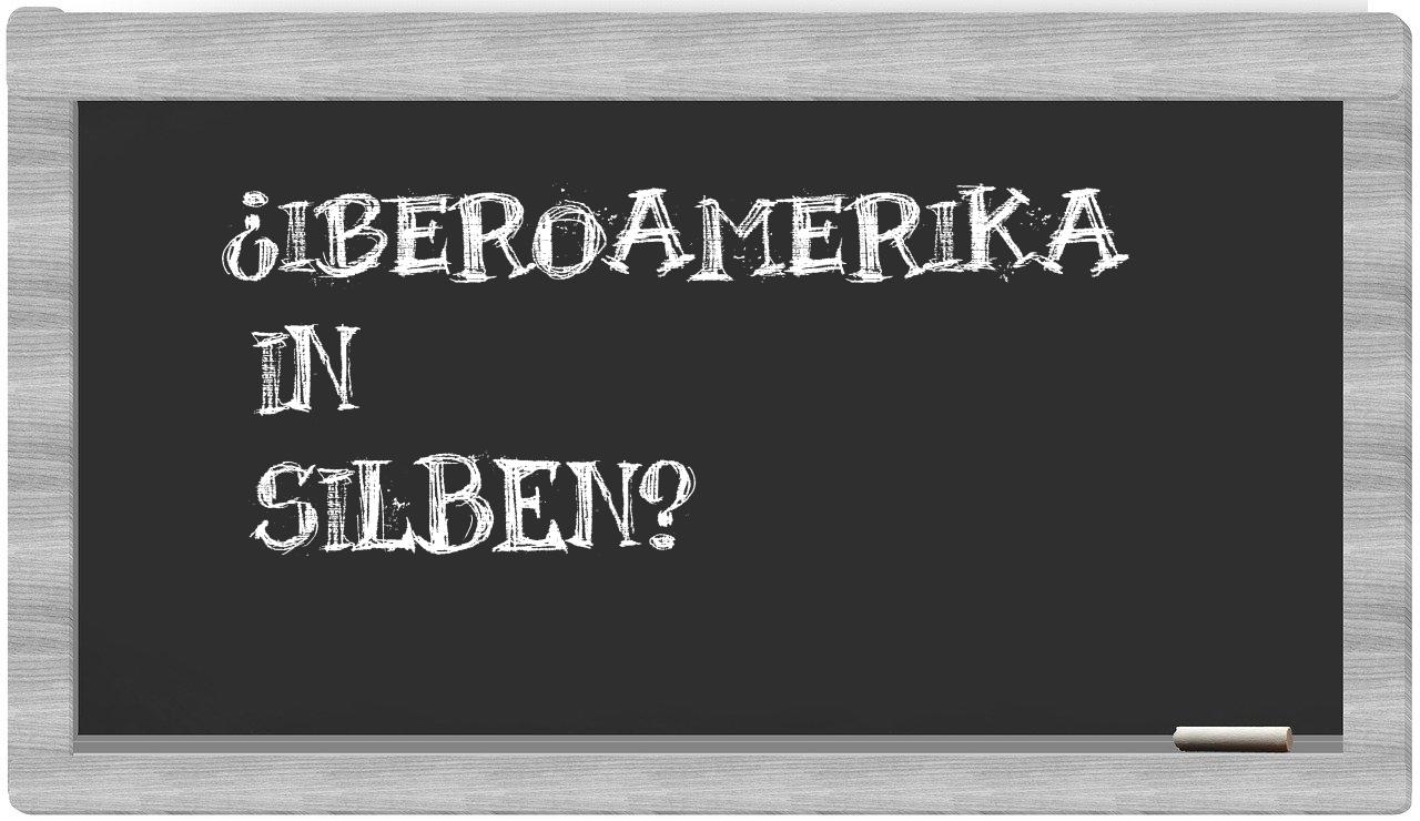 Iberoamerika in syllables