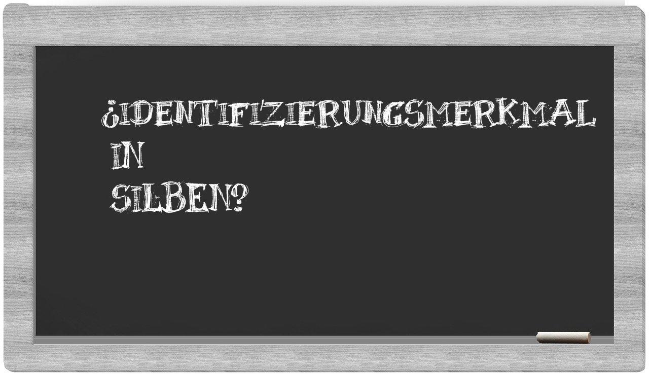 Identifizierungsmerkmal in syllables