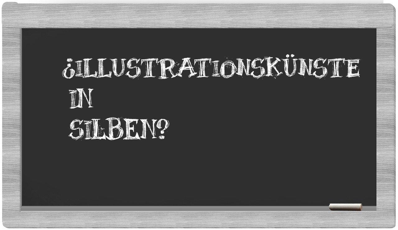 Illustrationskünste in syllables