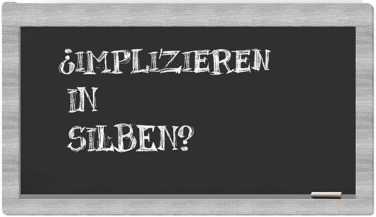 Implizieren in syllables