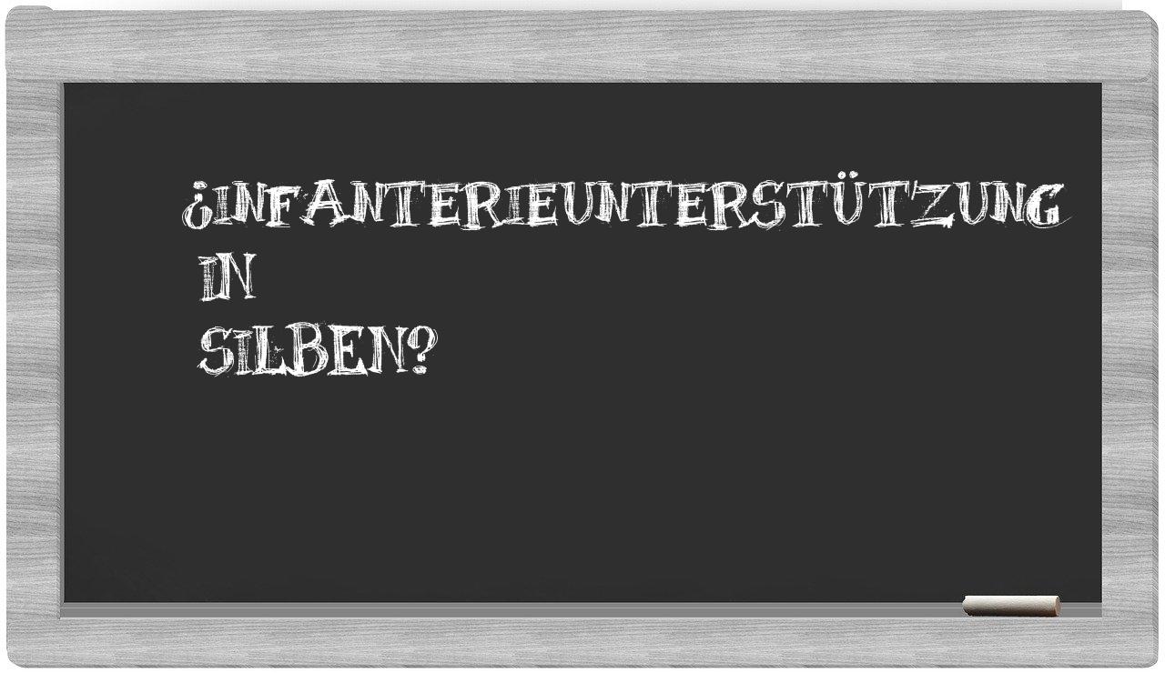 Infanterieunterstützung in syllables