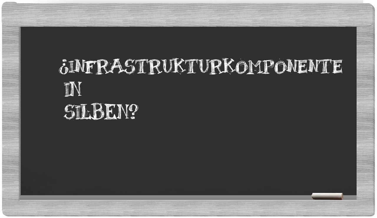 Infrastrukturkomponente in syllables