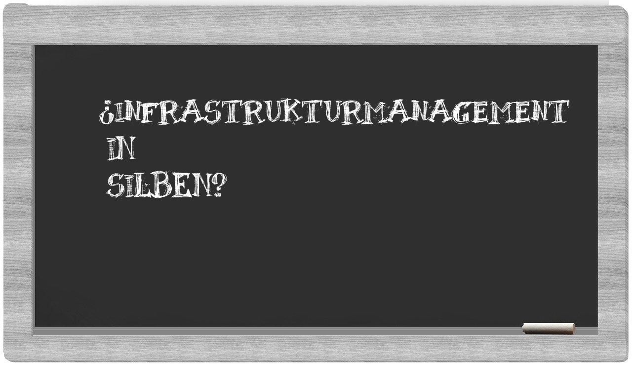 Infrastrukturmanagement in syllables
