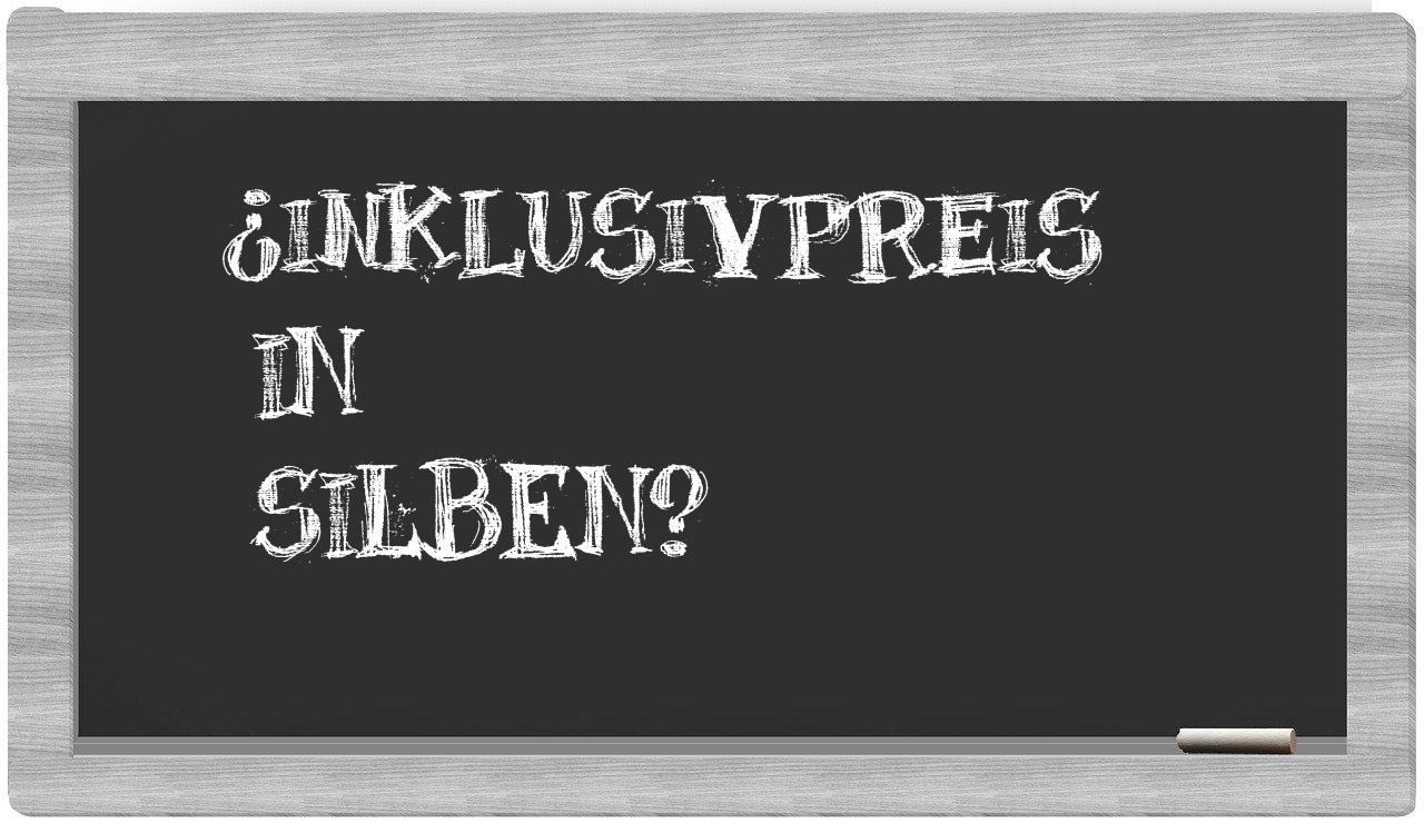 Inklusivpreis in syllables