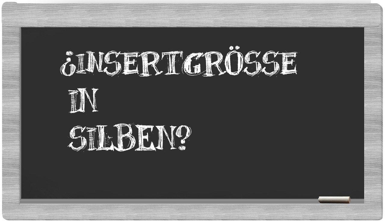 Insertgröße in syllables