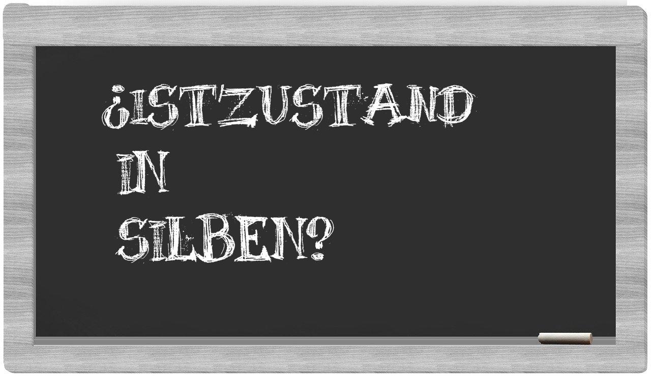 Istzustand in syllables