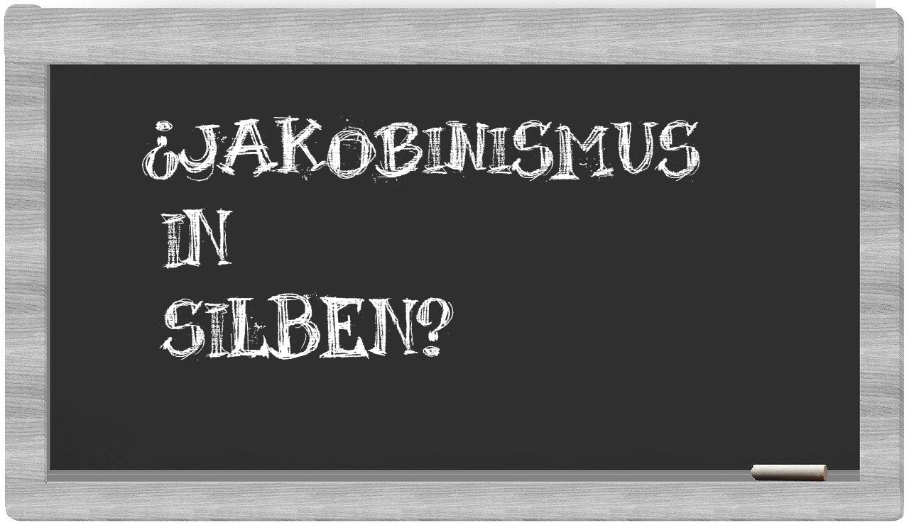 Jakobinismus in syllables