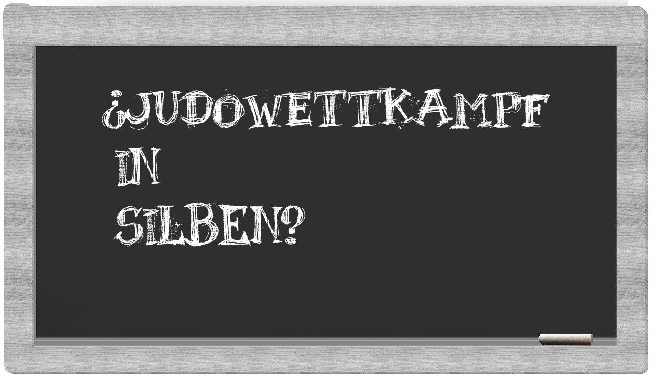 Judowettkampf in syllables