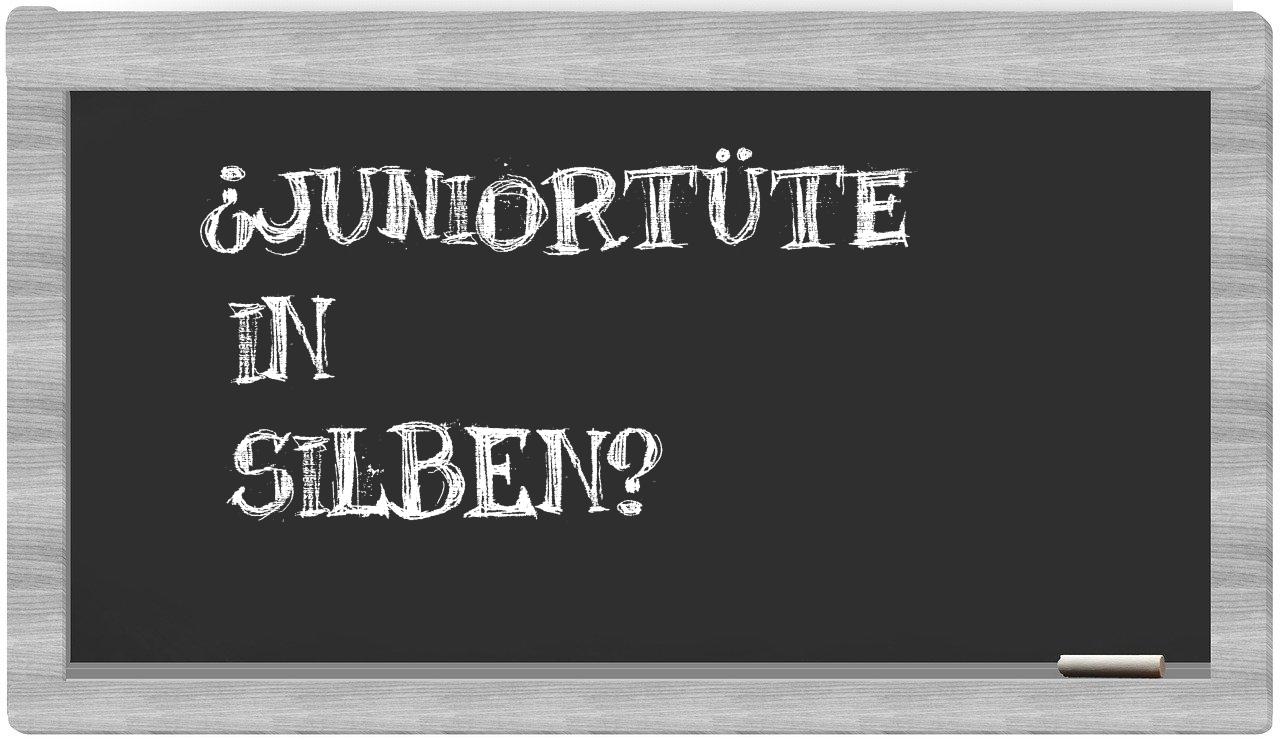 Juniortüte in syllables