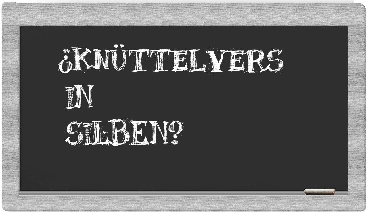 Knüttelvers in syllables