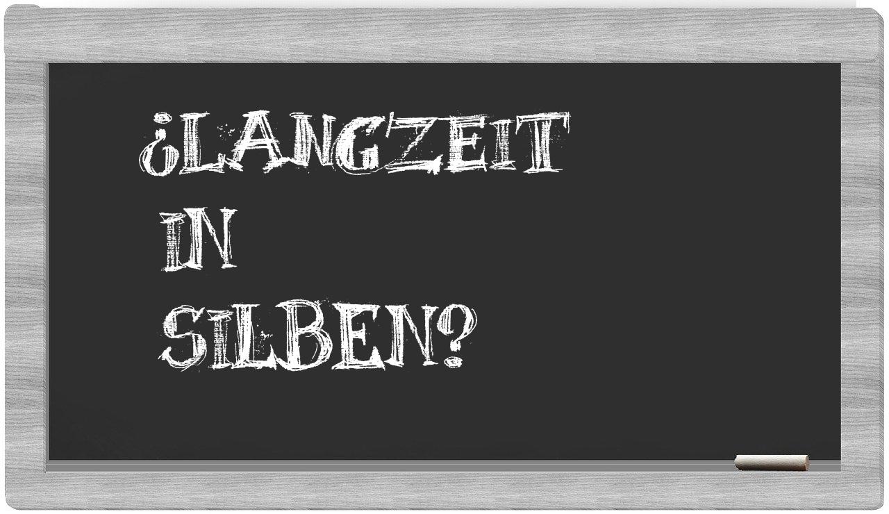 Langzeit in syllables