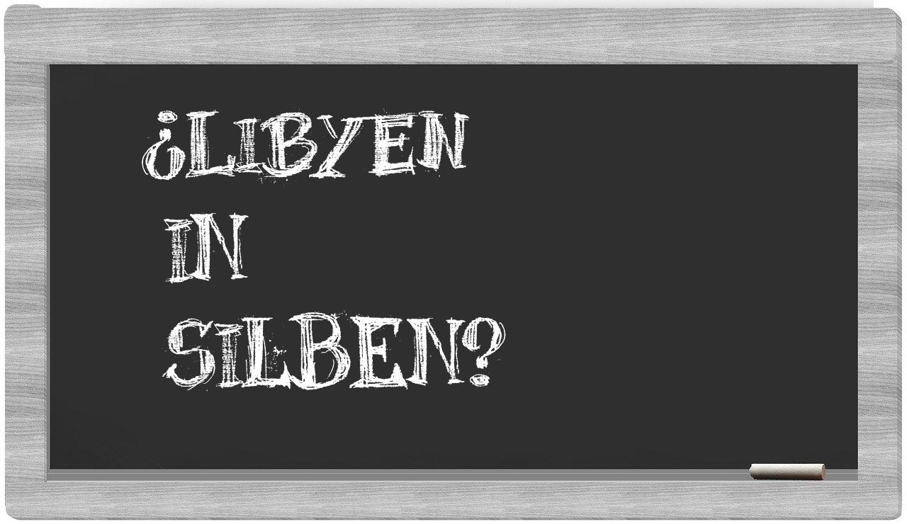 Libyen in syllables
