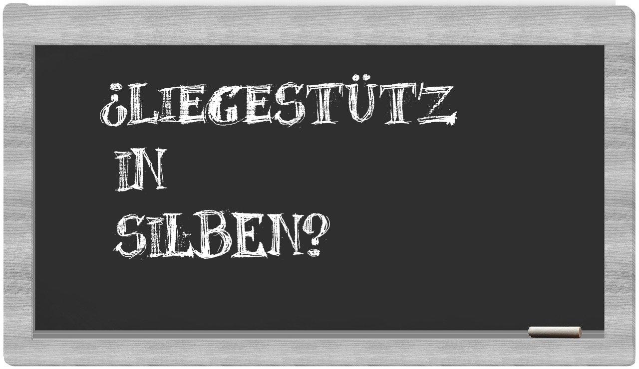 Liegestütz in syllables