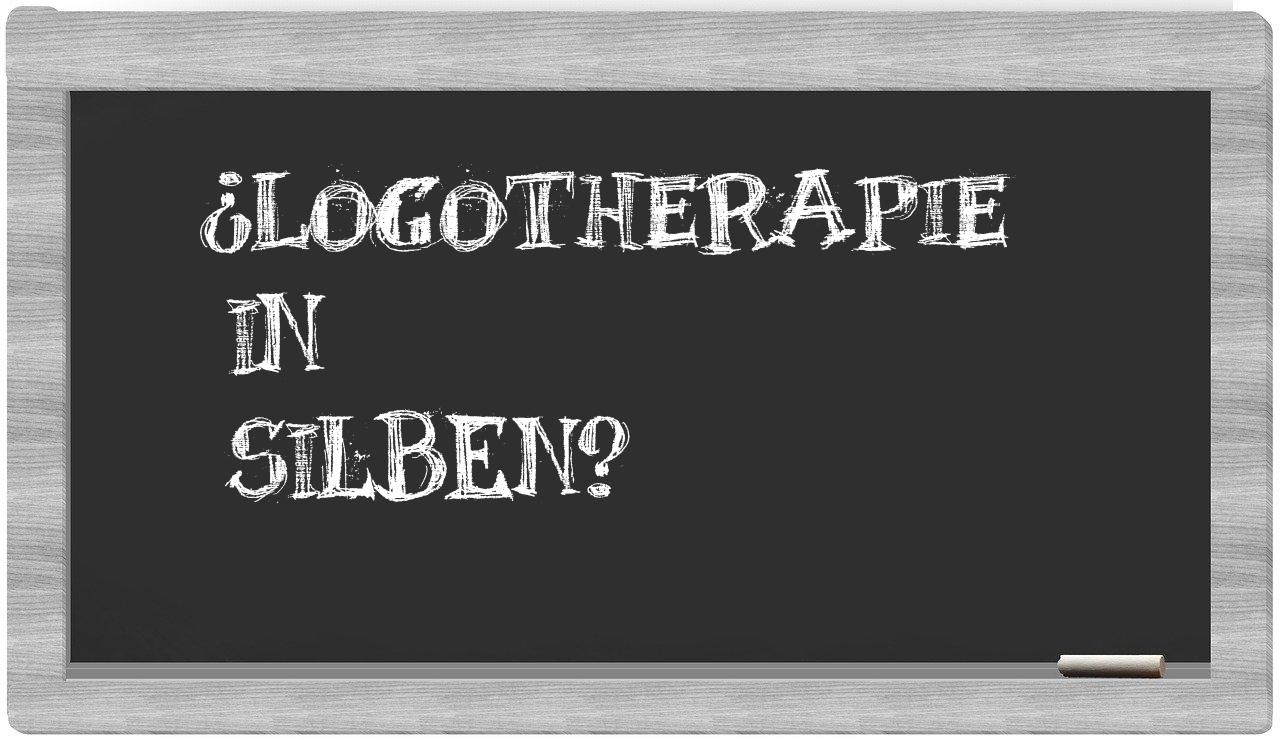Logotherapie in syllables